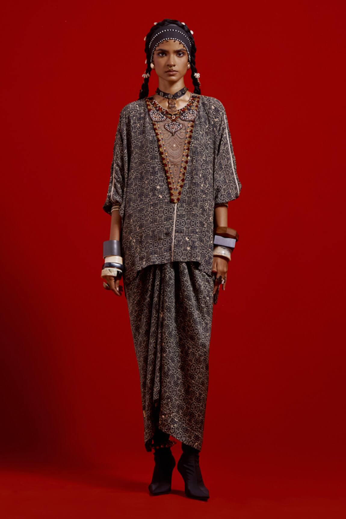 Aseem Kapoor Kuru Trapeze Kurta & Skirt Set