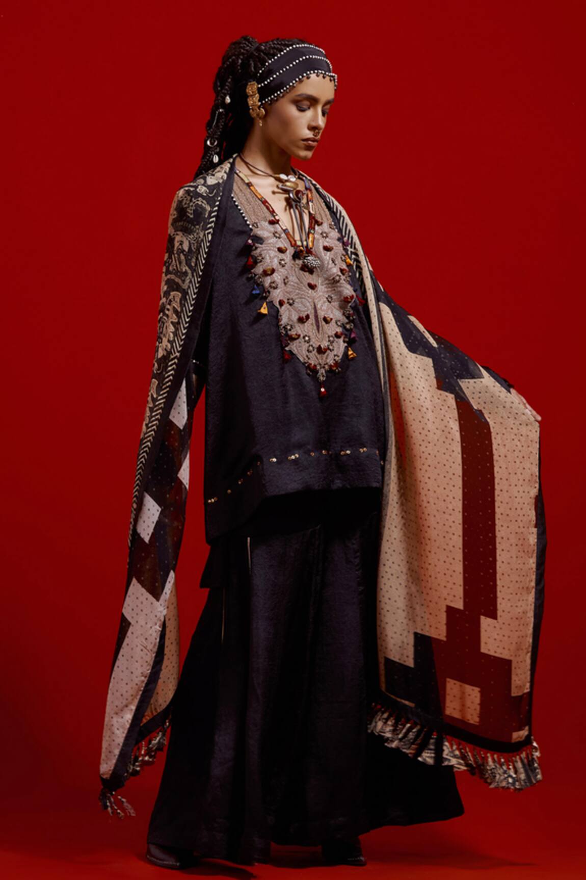 Aseem Kapoor Mitra Short Kurta Sharara Set