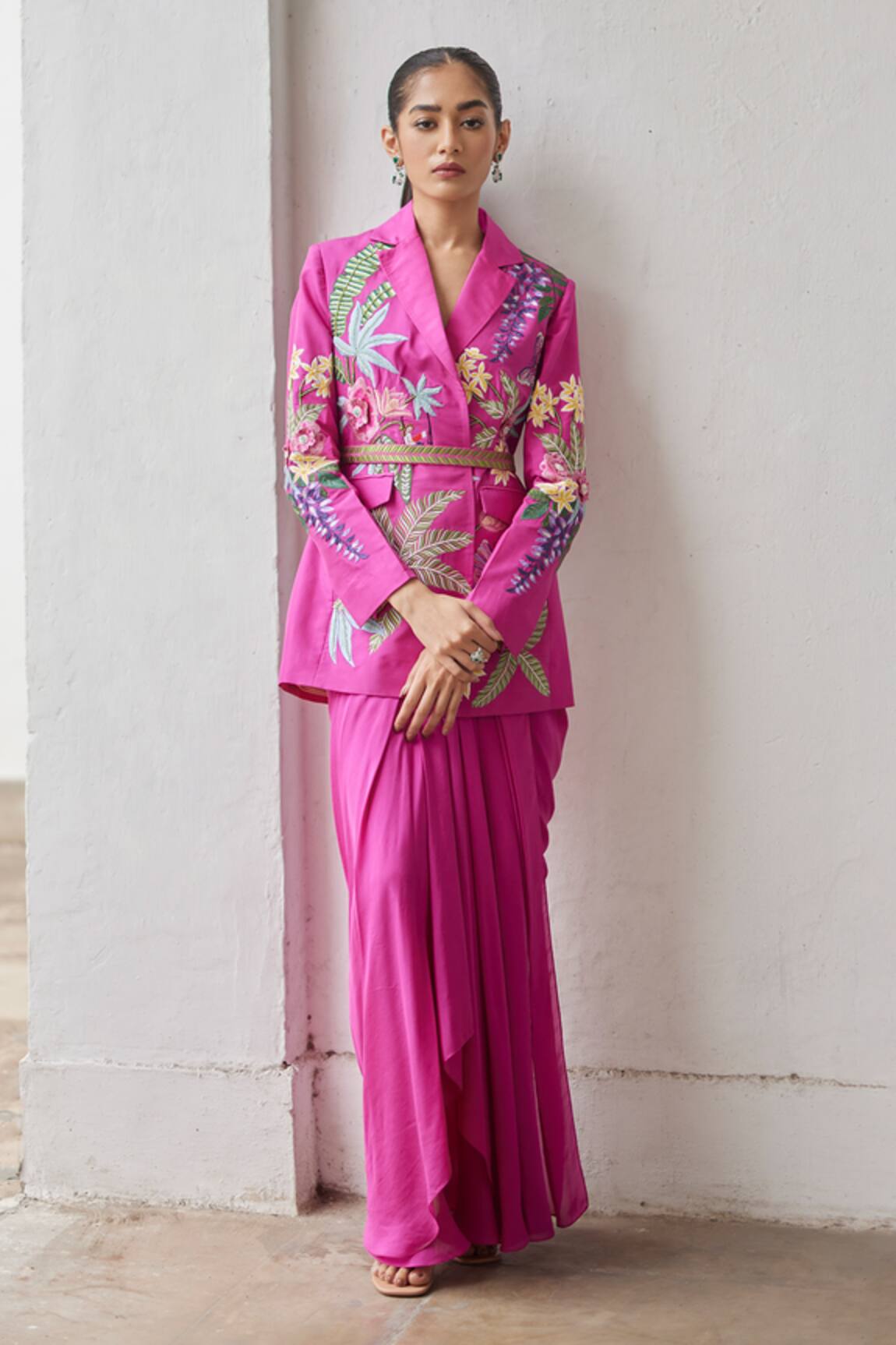 Betrue Tropical Dream Embroidered Silk Jacket