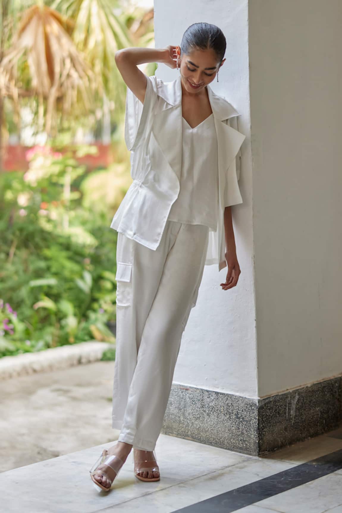 Betrue Silk Safari Jacket & Pant Set