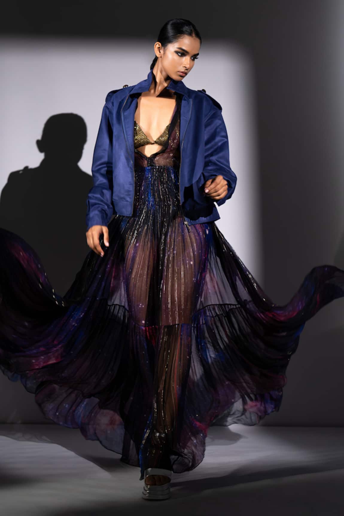 Nikita Mhaisalkar Faux Suede Bomber Jacket 