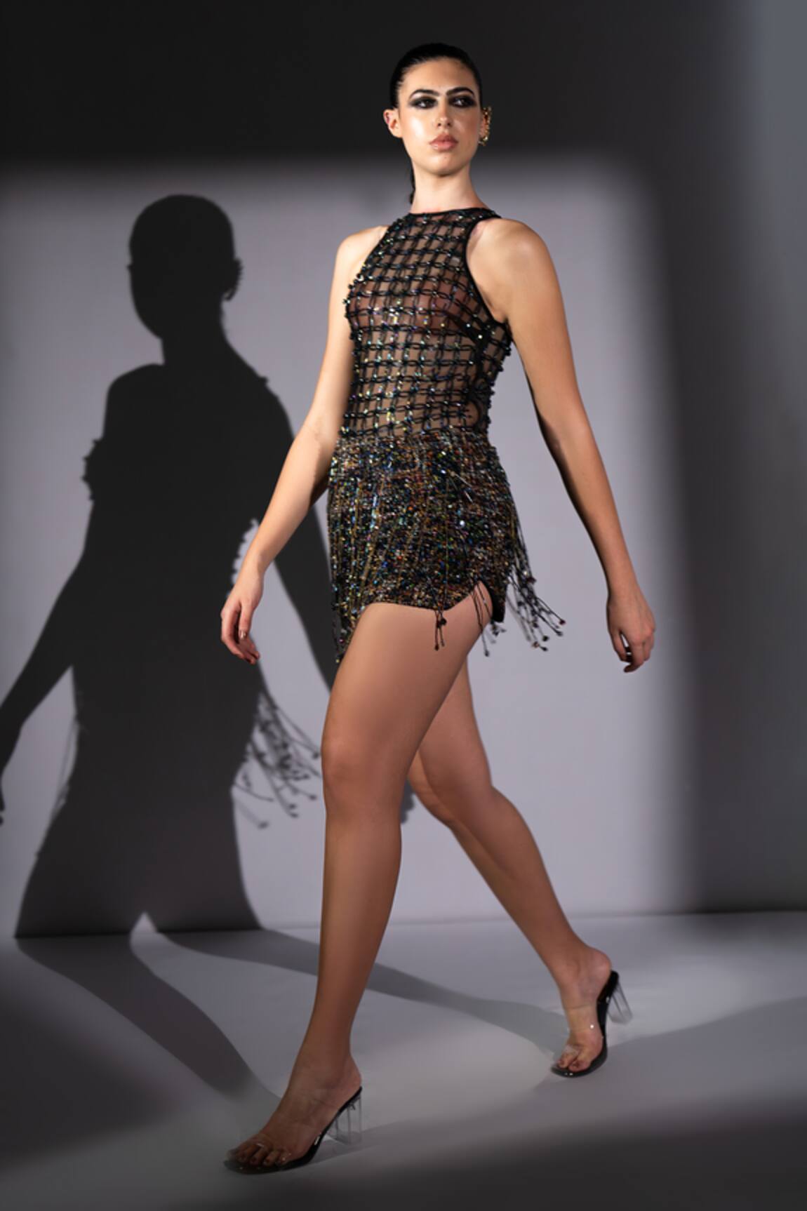 Nikita Mhaisalkar Comet Embroidered Short Skirt