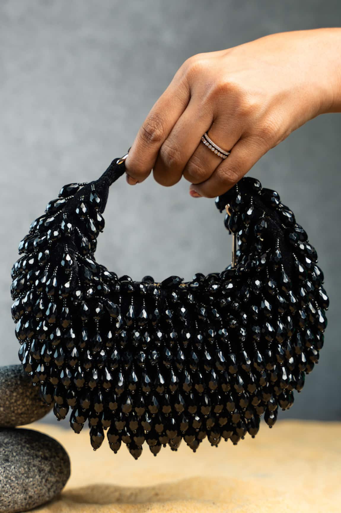 Nayaab By Sonia Pristine Sailor Teardrop Embellished Bag