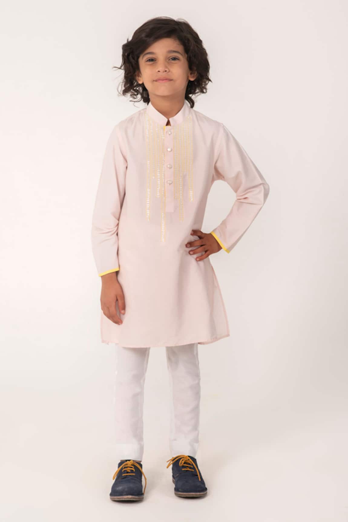Partykles Embroidered Kurta & Pant Set