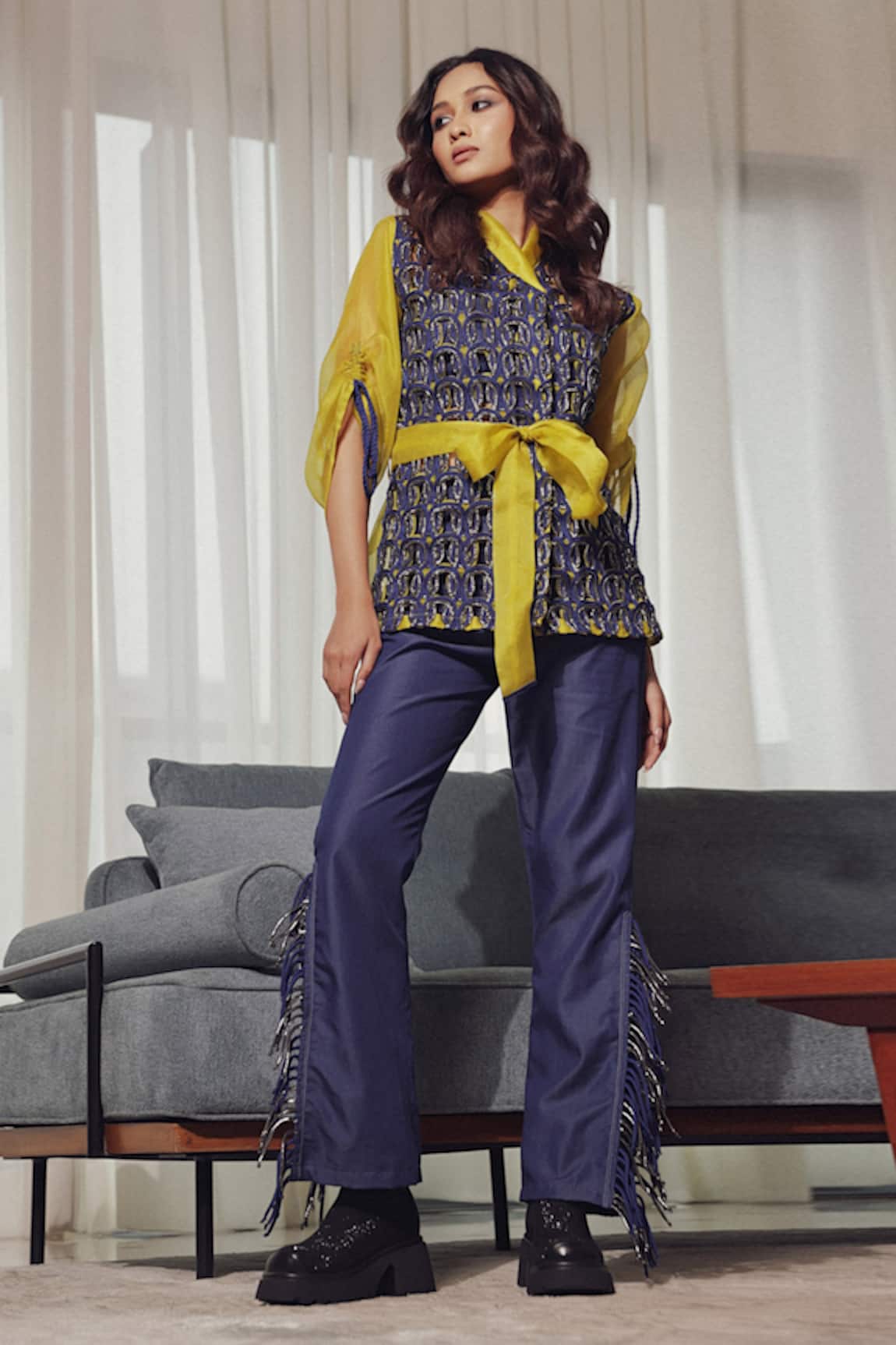 Devina Juneja Evelyn Wrap Top 