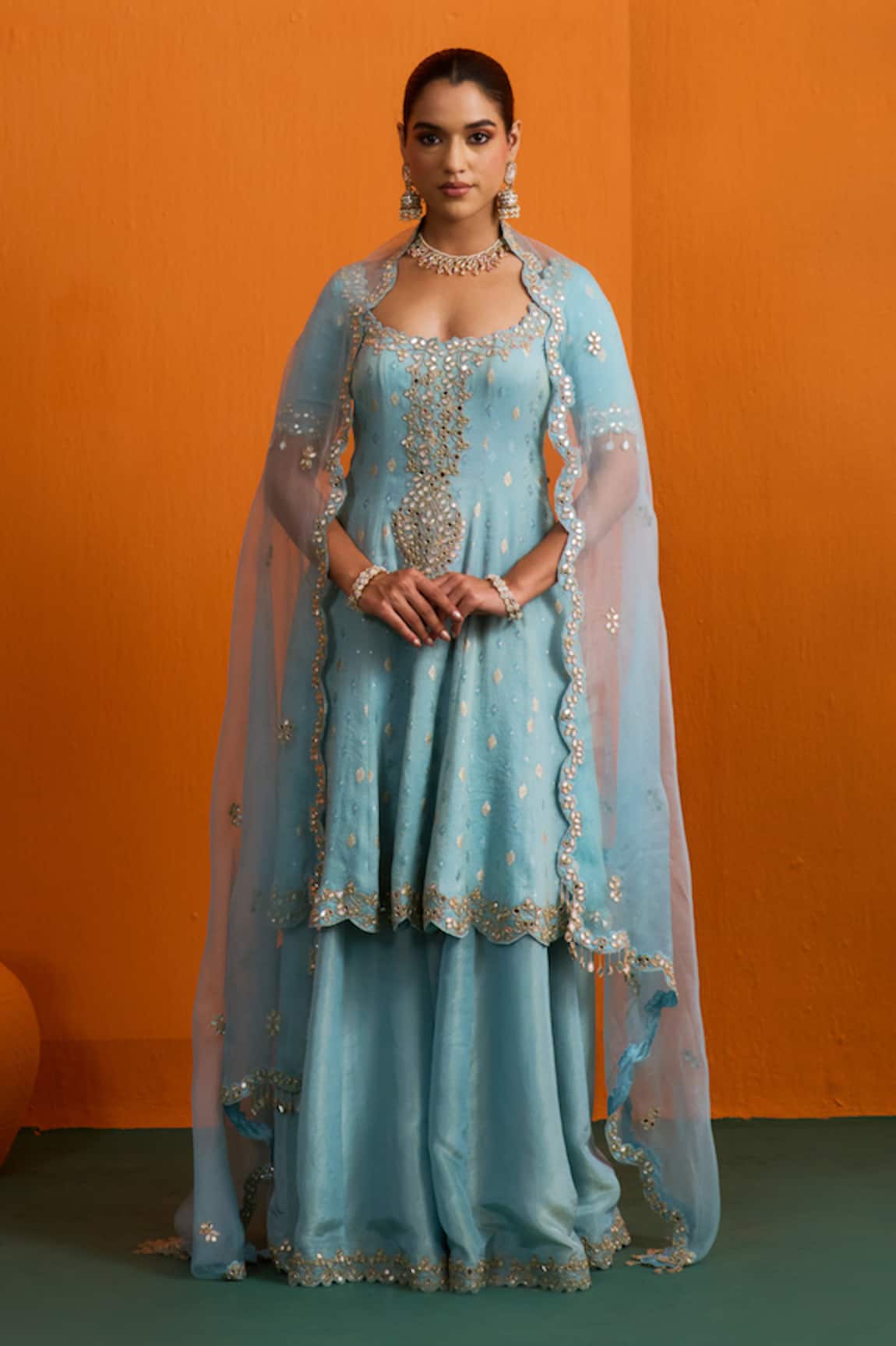 Bhawna Sethi Naira Flared Kurta Sharara Set