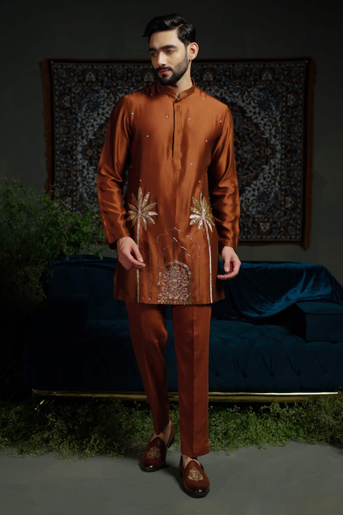 Runit Gupta Embroidered Kurta Set 