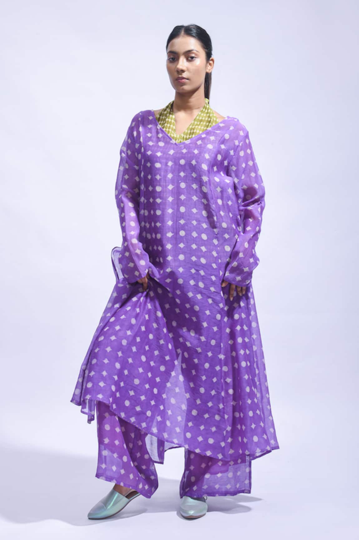 JAYATI GOENKA Chanderi Silk Kurta & Pant Set