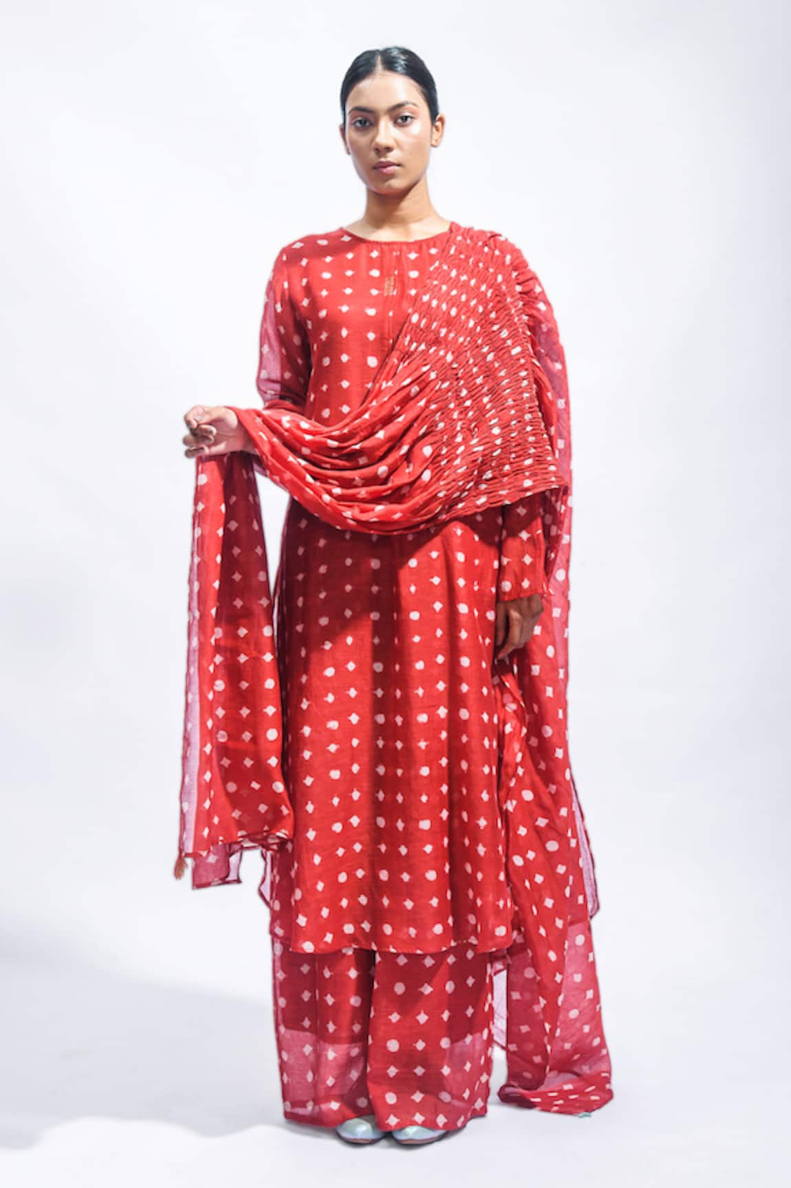 JAYATI GOENKA Block Printed Silk Kurta Set