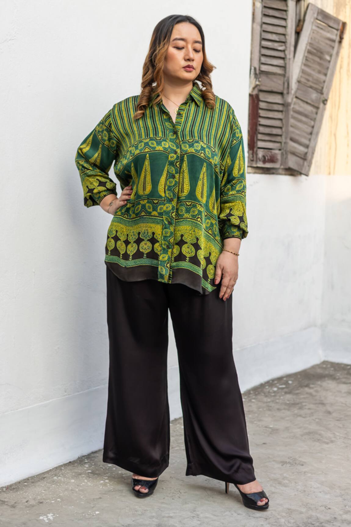 Prahnaaya Ajrakh Print Shirt & Pant Set
