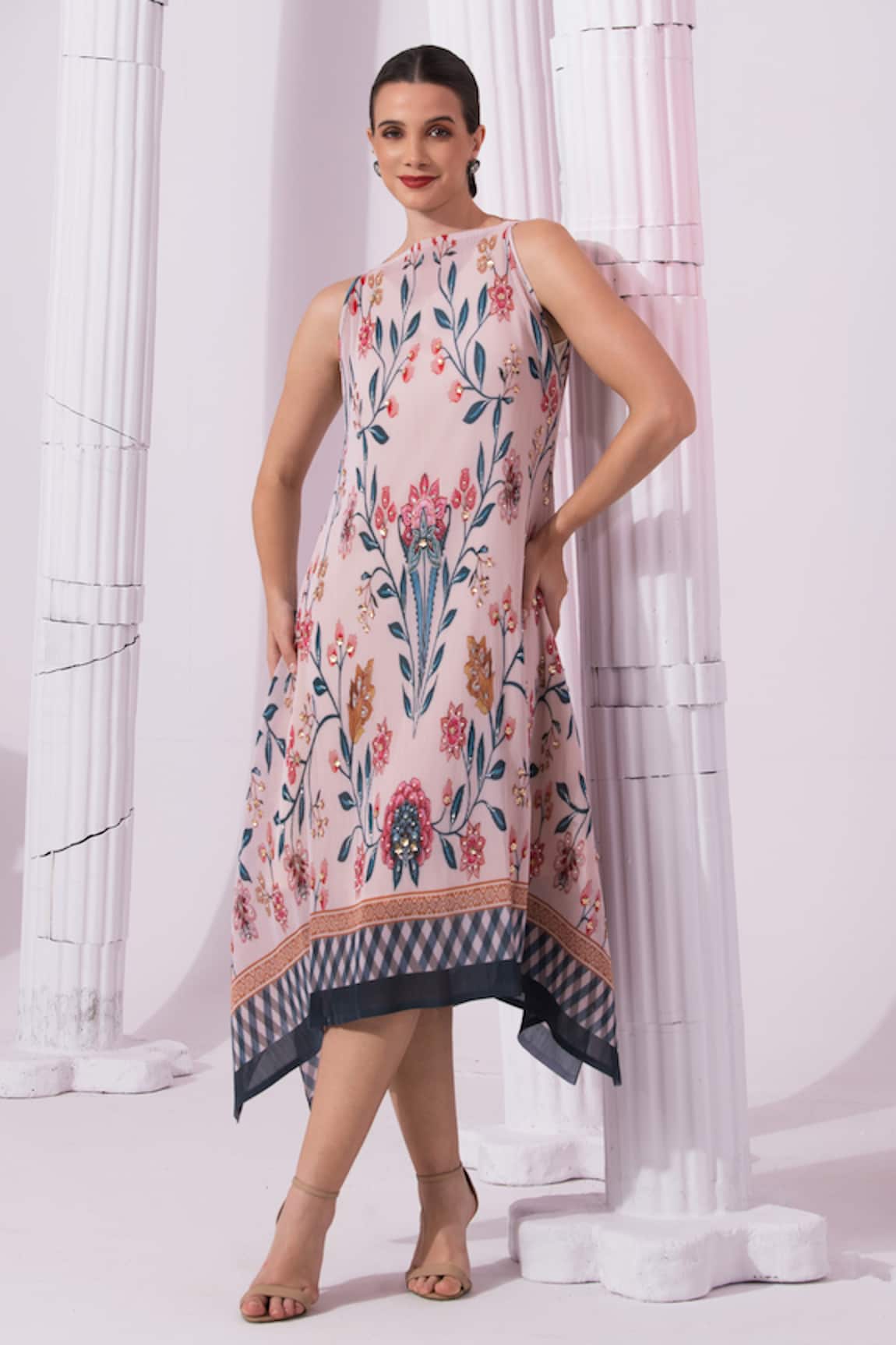 Preeti Mehta Checks & Whimsy Dress 