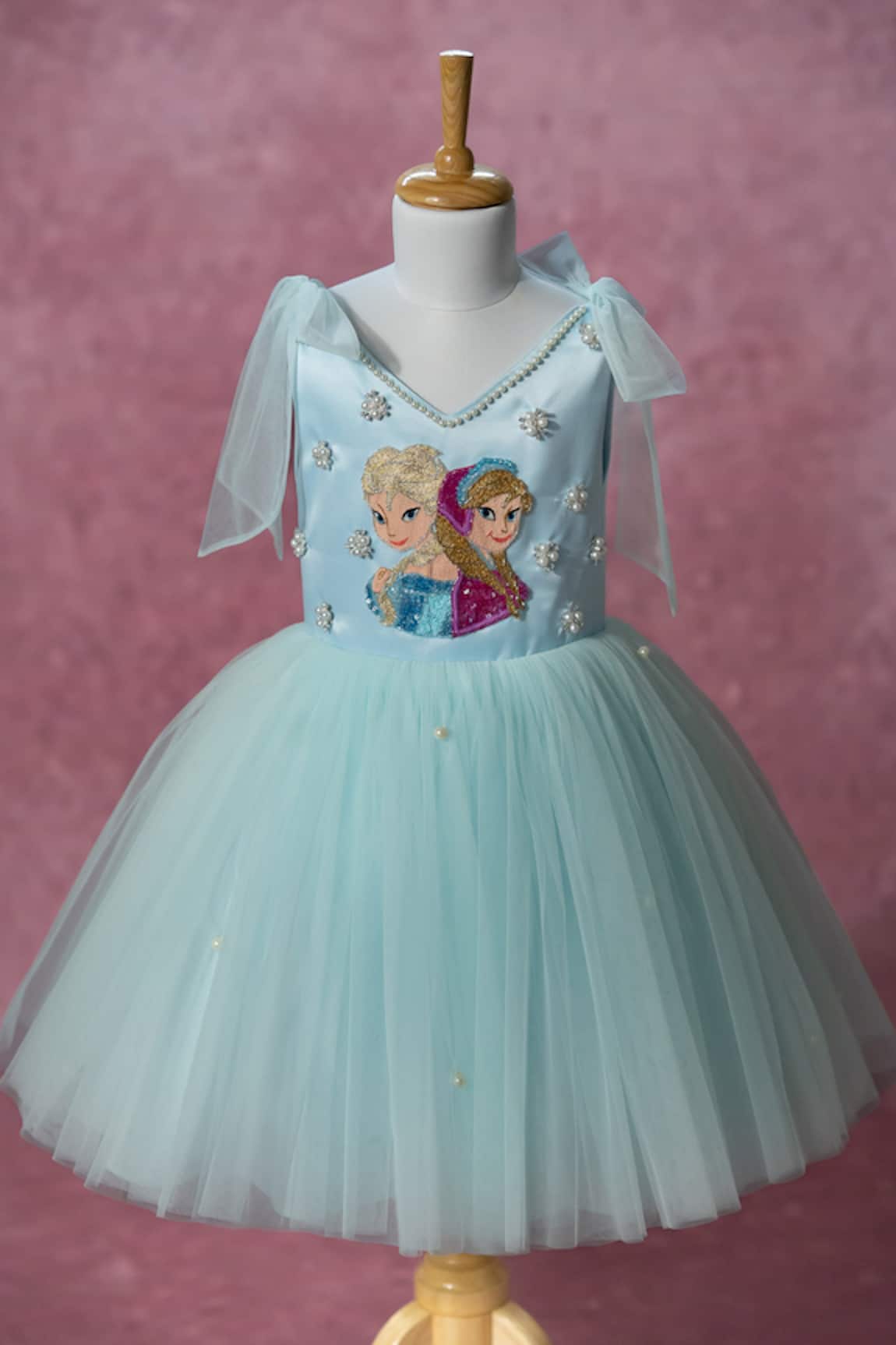 Ruchika Lath Label Frozen Theme Embroidered Dress
