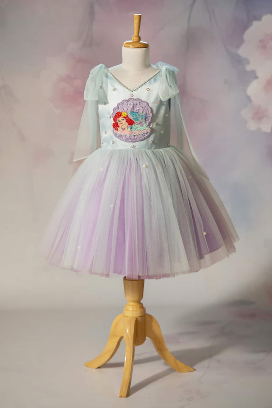 Ruchika Lath Label Mermaid Shell Hand Embroidered Dress