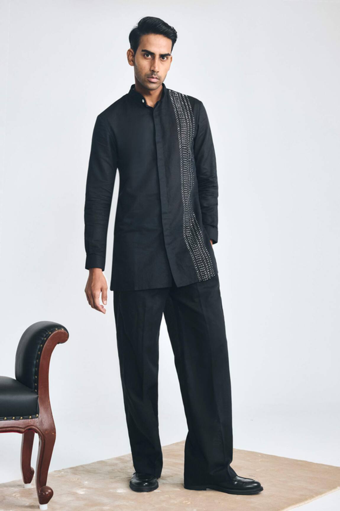 Project Bandi X AZA Cotton Linen Wide Leg Trouser