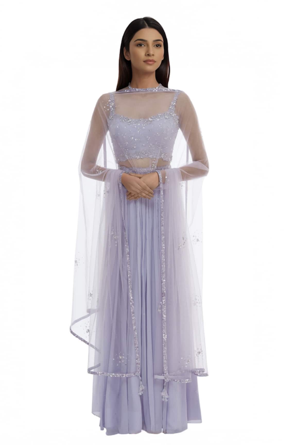 Pooja Peshoria Embellished Lehenga Set