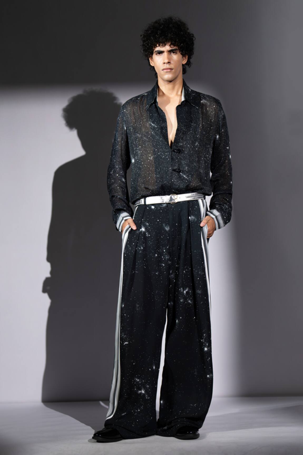 Nikita Mhaisalkar Galaxy Print Pleated Pant 