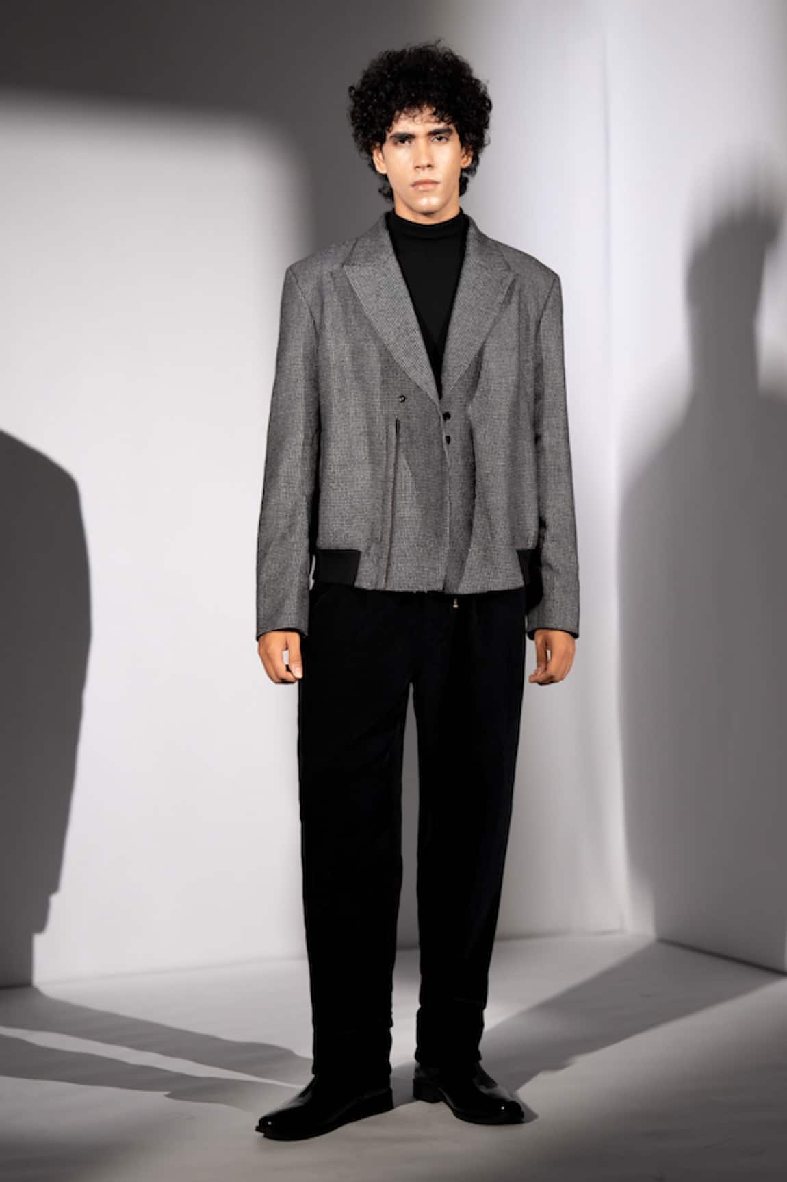 Nikita Mhaisalkar Checks Luxe Suiting Blazer