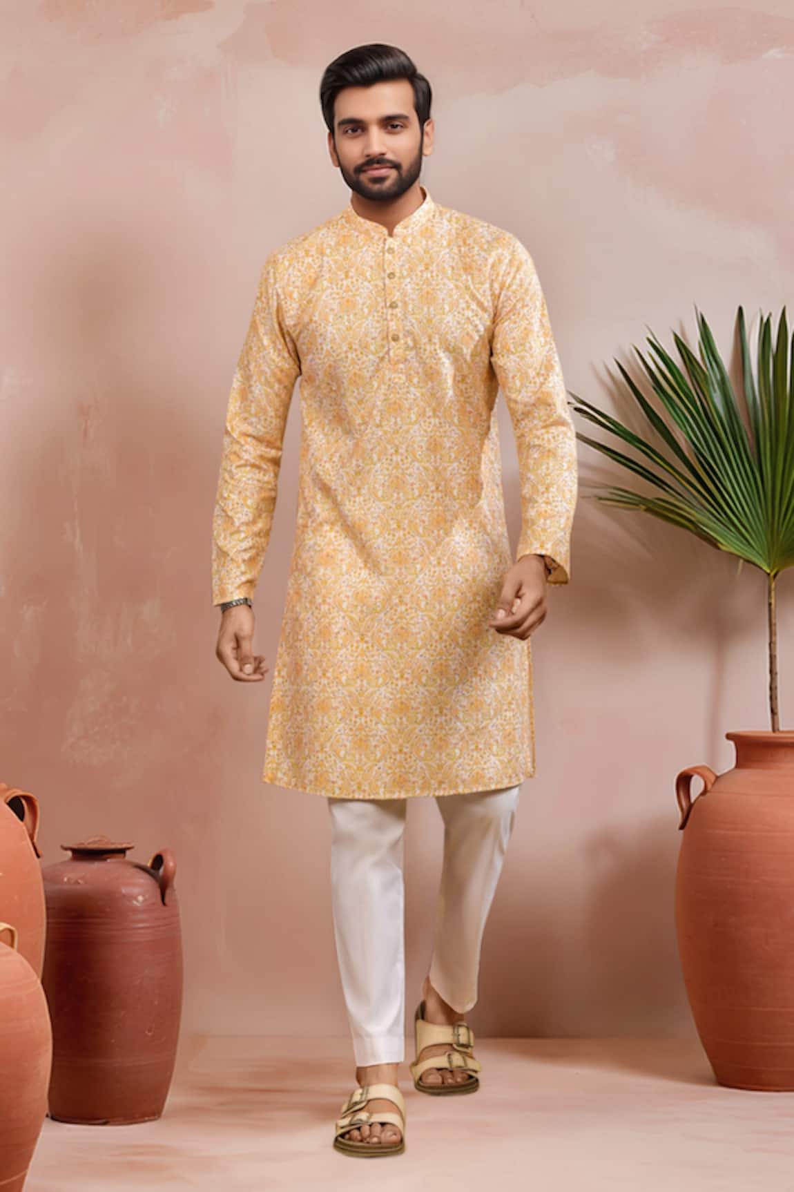 Arihant Rai Sinha Floral Pattern Kurta & Pant Set