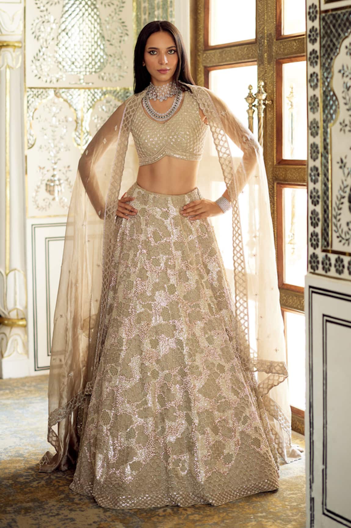 Charu And Vasundhara Korinna Embellished Lehenga Set 