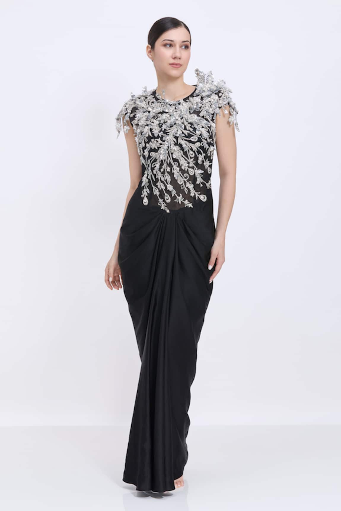 Dilnaz 3D Hand Embroidered Gown