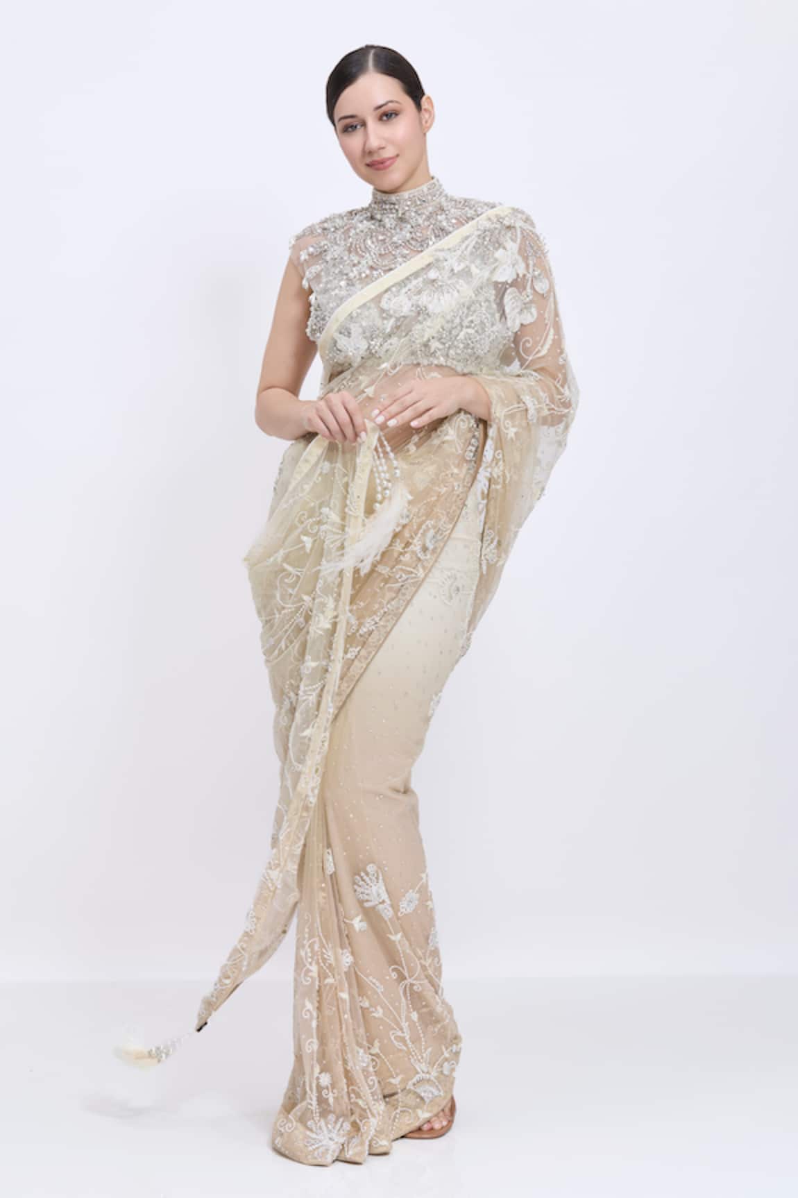 Dilnaz Hand Embroidered Saree