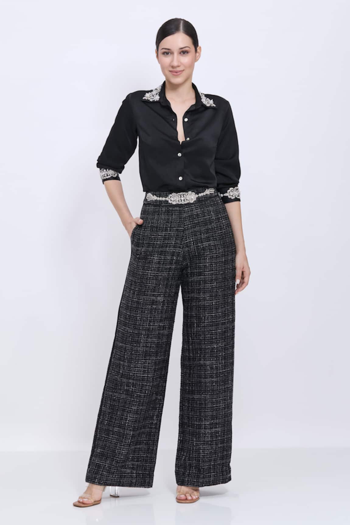 Dilnaz Hand Embroidered Trouser