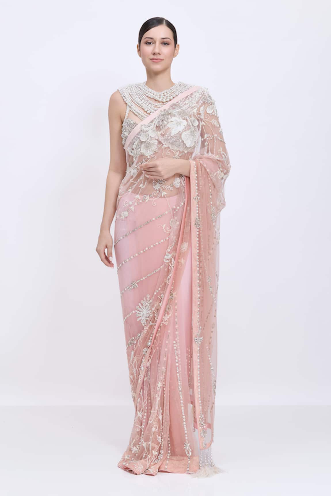Dilnaz Hand Embroidered Saree