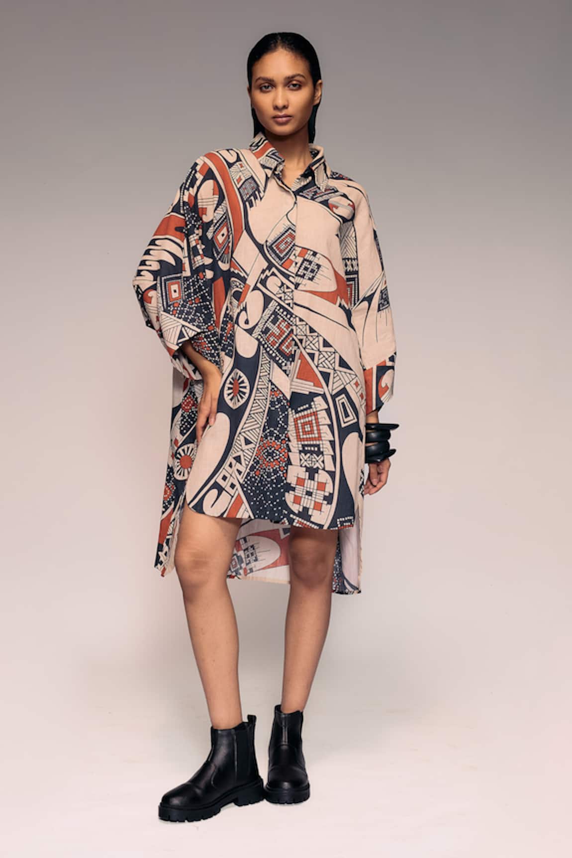 Kritika Murarka Printed Button-Down Shirt Dress
