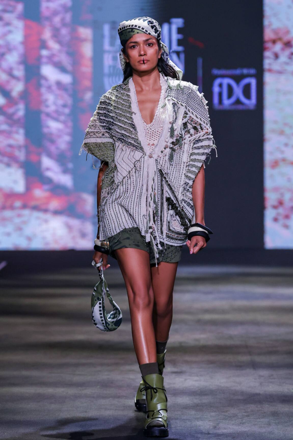 Kritika Murarka Crushed Hand Embroidered Patchwork Top 