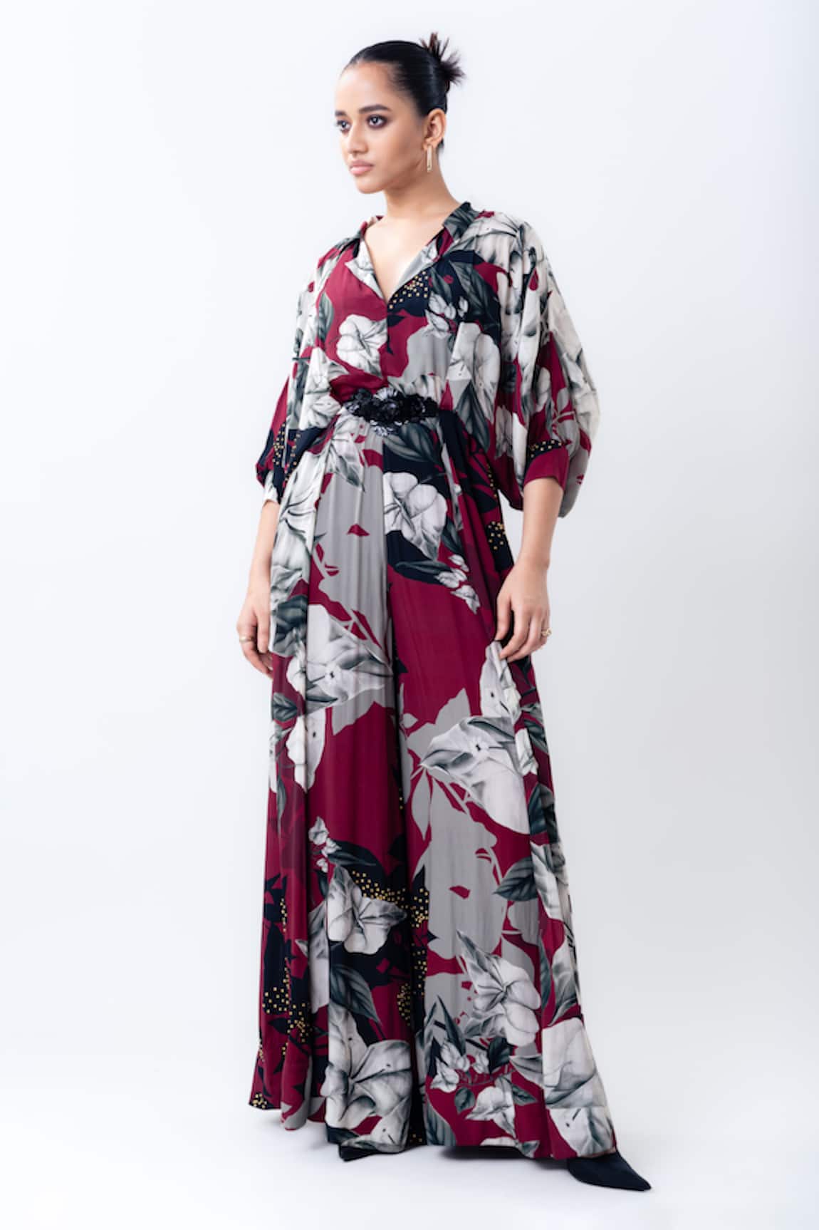 Nupur Kanoi Printed Studded Kimono Jumpsuit
