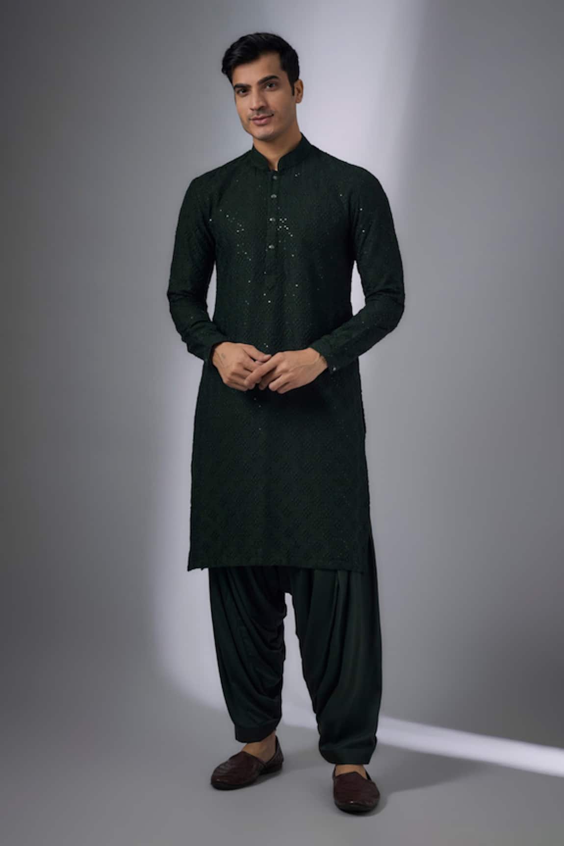 SALIL BHATIA Rooh Mahal Sequins Embellished Kurta Set