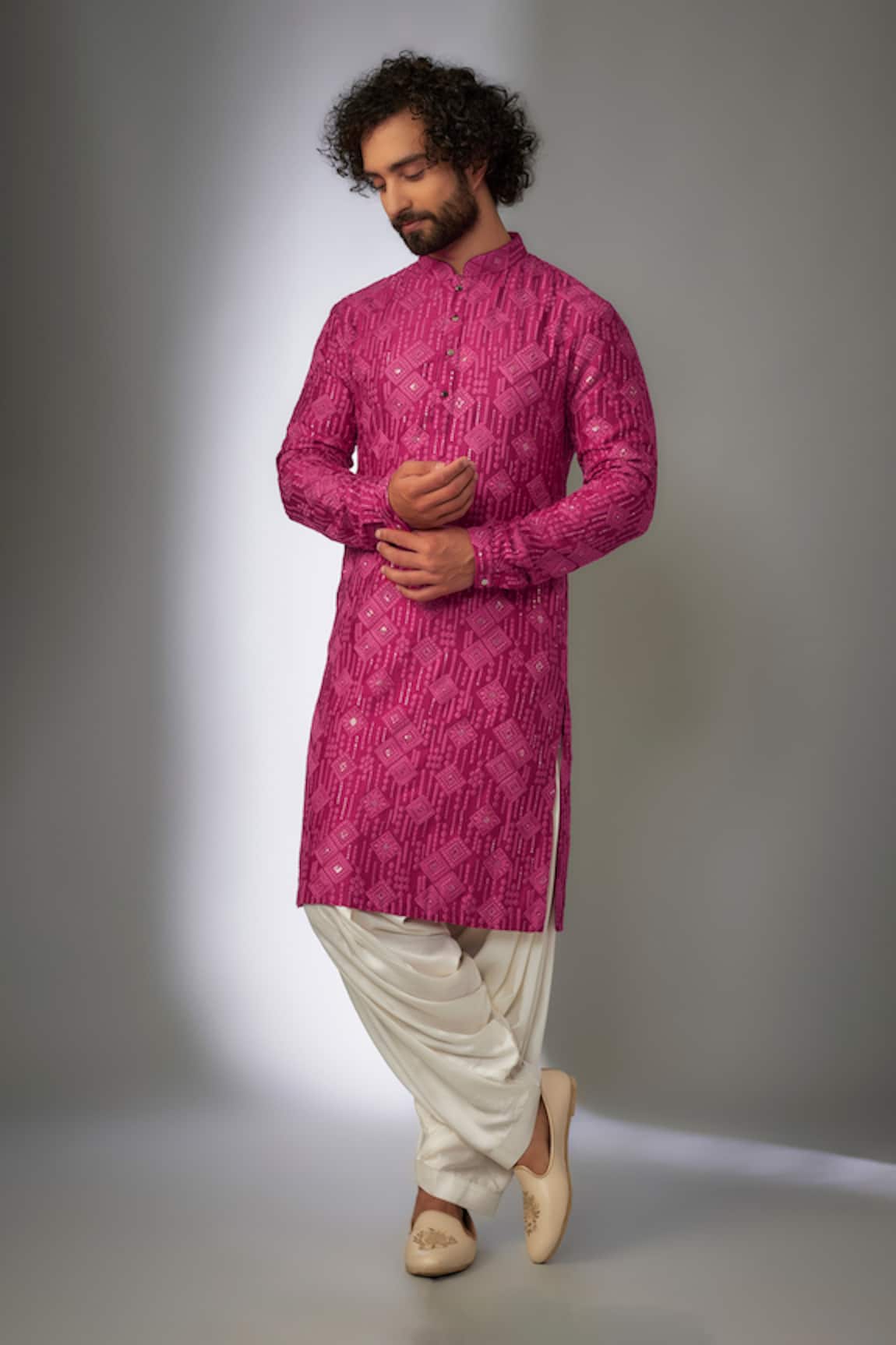 SALIL BHATIA Amber Mahal Embellished Kurta Set