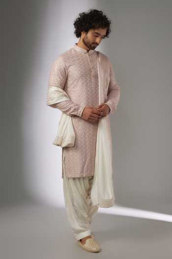 Salil Bhatia Surat Mahal Sequins Embellished Kurta Set 