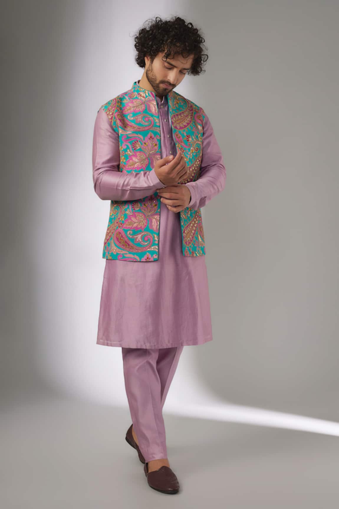 SALIL BHATIA Rang Mahal Embellished Nehru Jacket Set 
