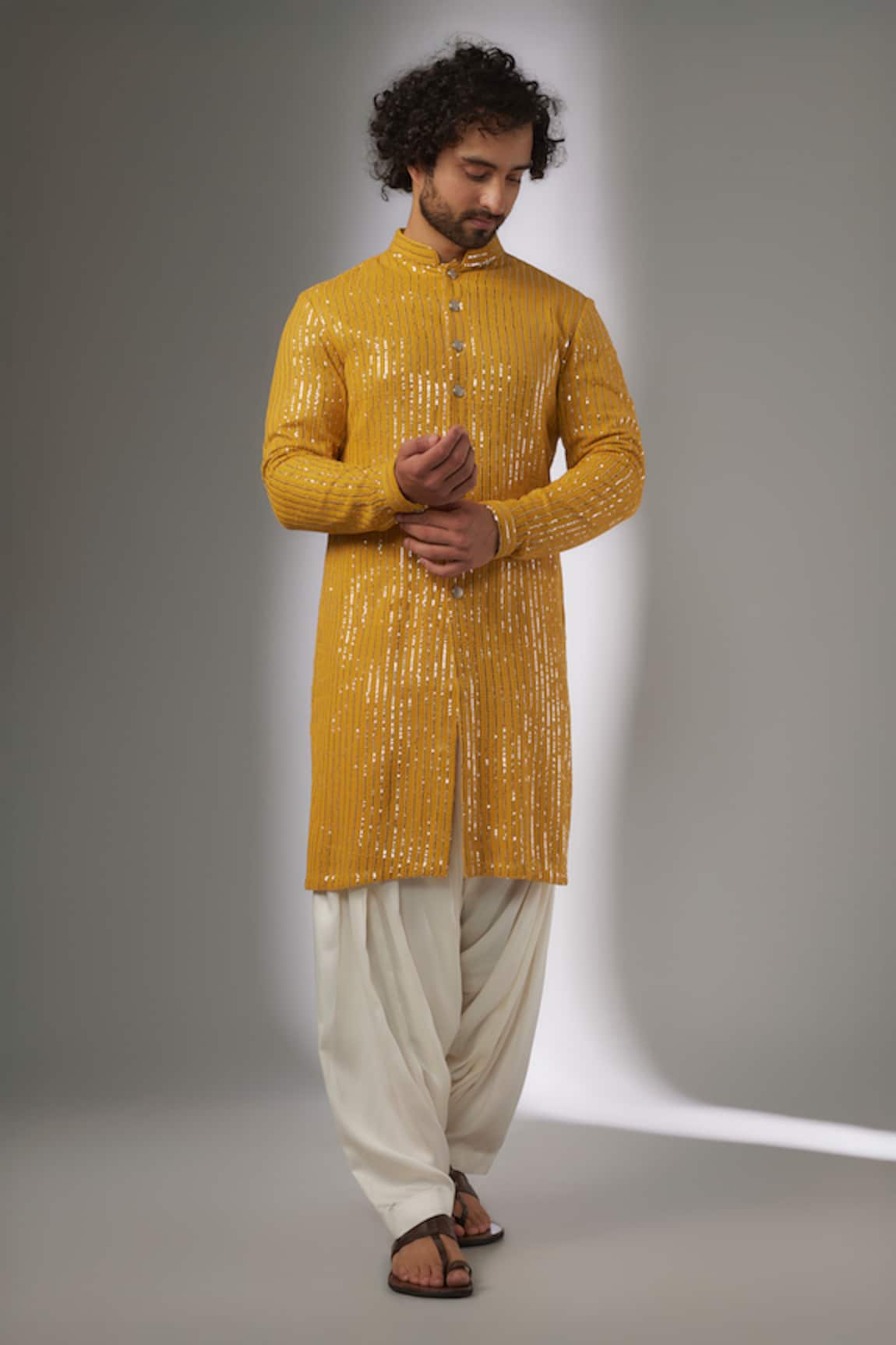 SALIL BHATIA Tara Mahal Thread Embellished Kurta Set