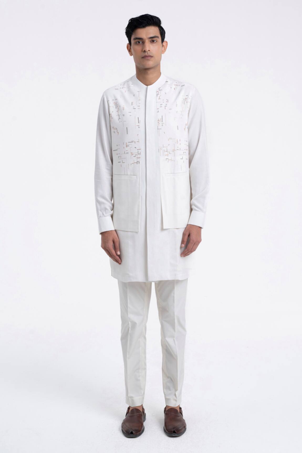 Dhruv Vaish Hybrid Embroidered Kurta Set