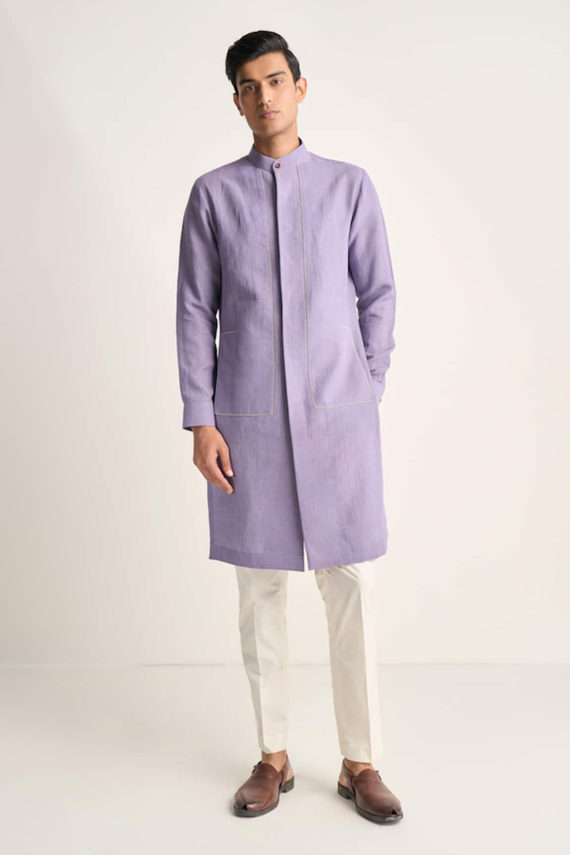 Dhruv Vaish Handloom Structured Kurta Set