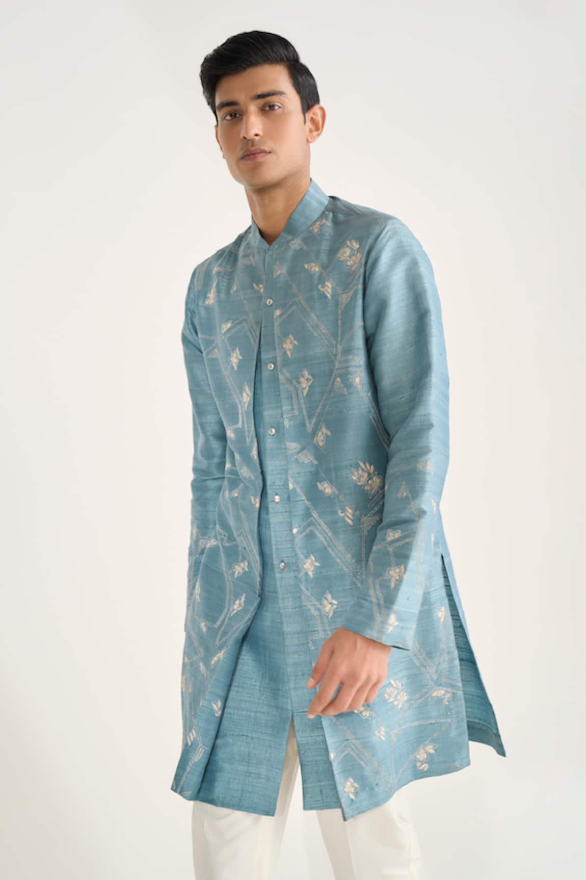 Dhruv Vaish Embroidered Contemporary Kurta Set