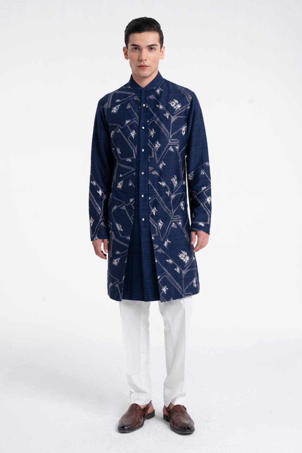 Dhruv Vaish Embroidered Contemporary Kurta Set
