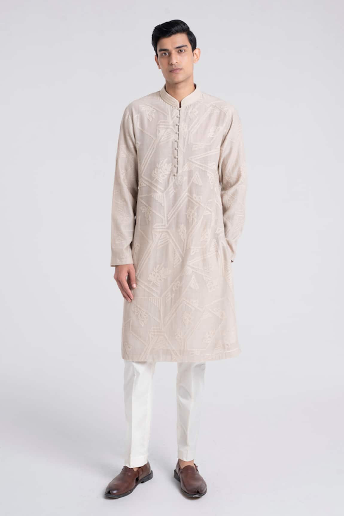 Dhruv Vaish Abstract Embroidered Kurta Set