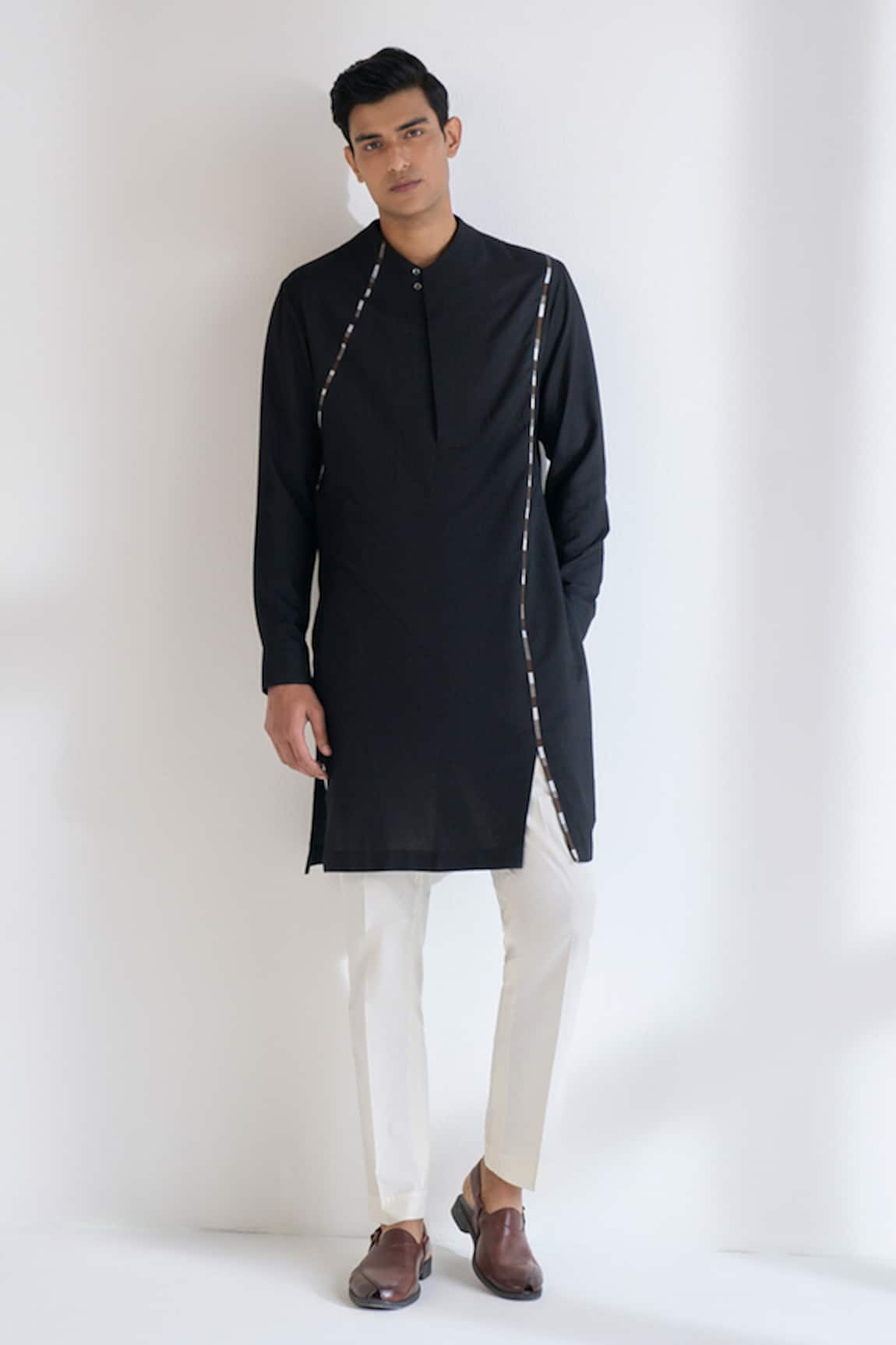 Dhruv Vaish Thread Embroidered Kurta Set