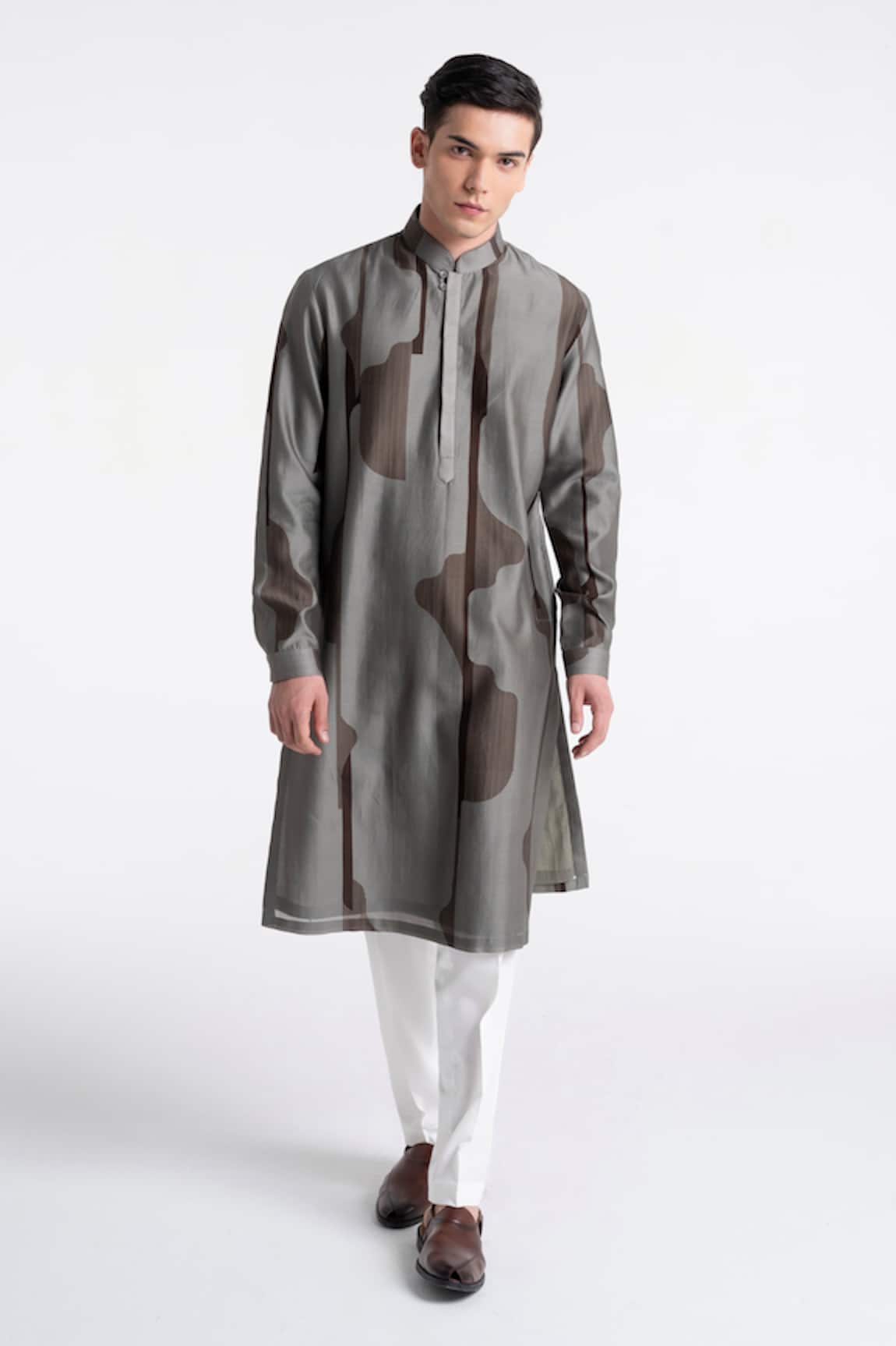 Dhruv Vaish Printed Classic Kurta Set