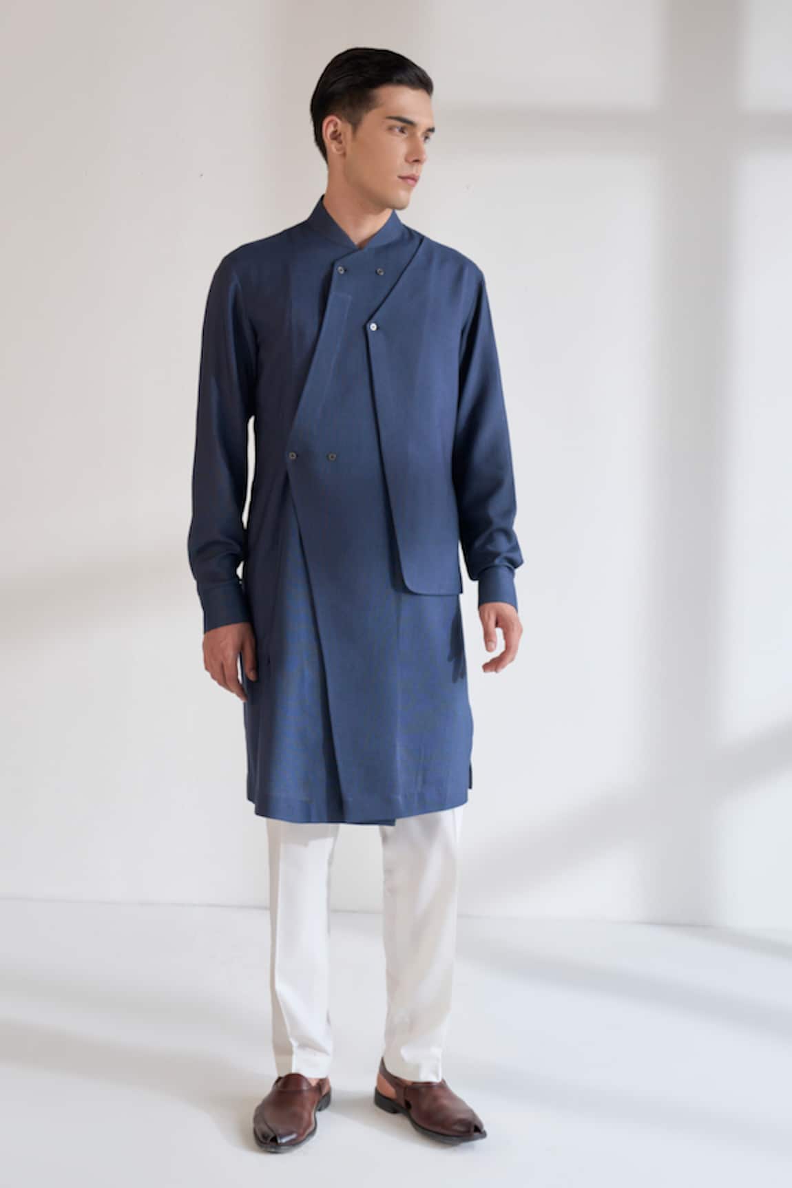 Dhruv Vaish Multi Panel Asymmetric Kurta Set