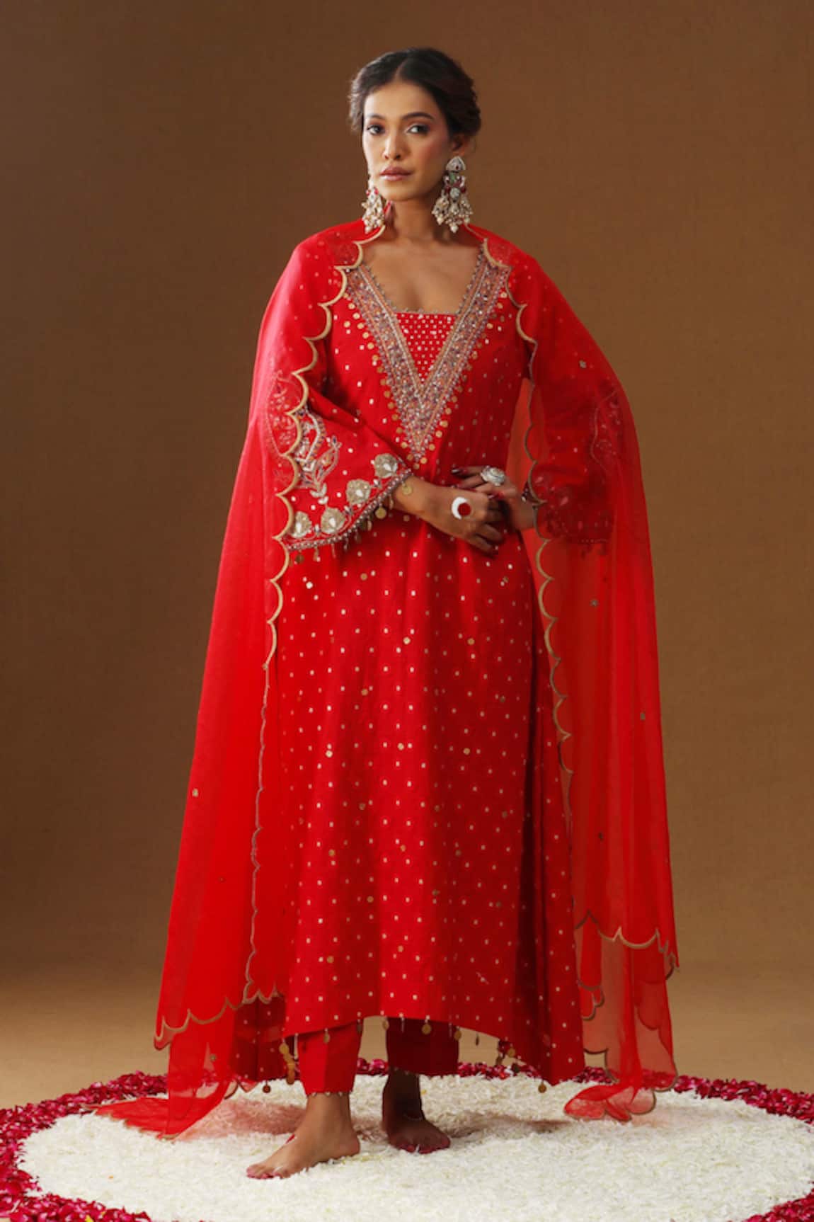 Arpita Sulakshana Laal Rooh Embroidered Kurta Set