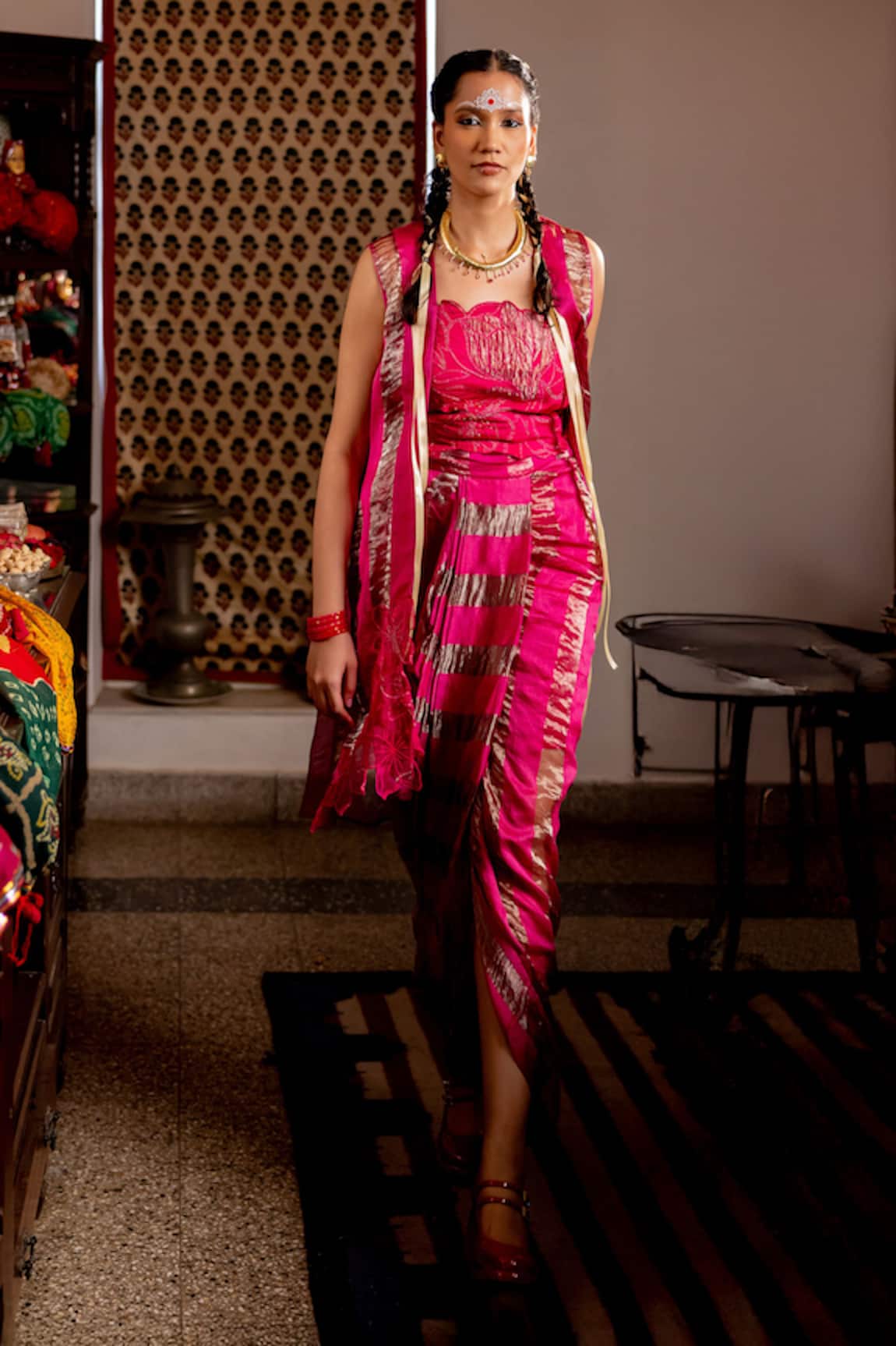 Chambray & CO. Velora Overlay & Skirt Set