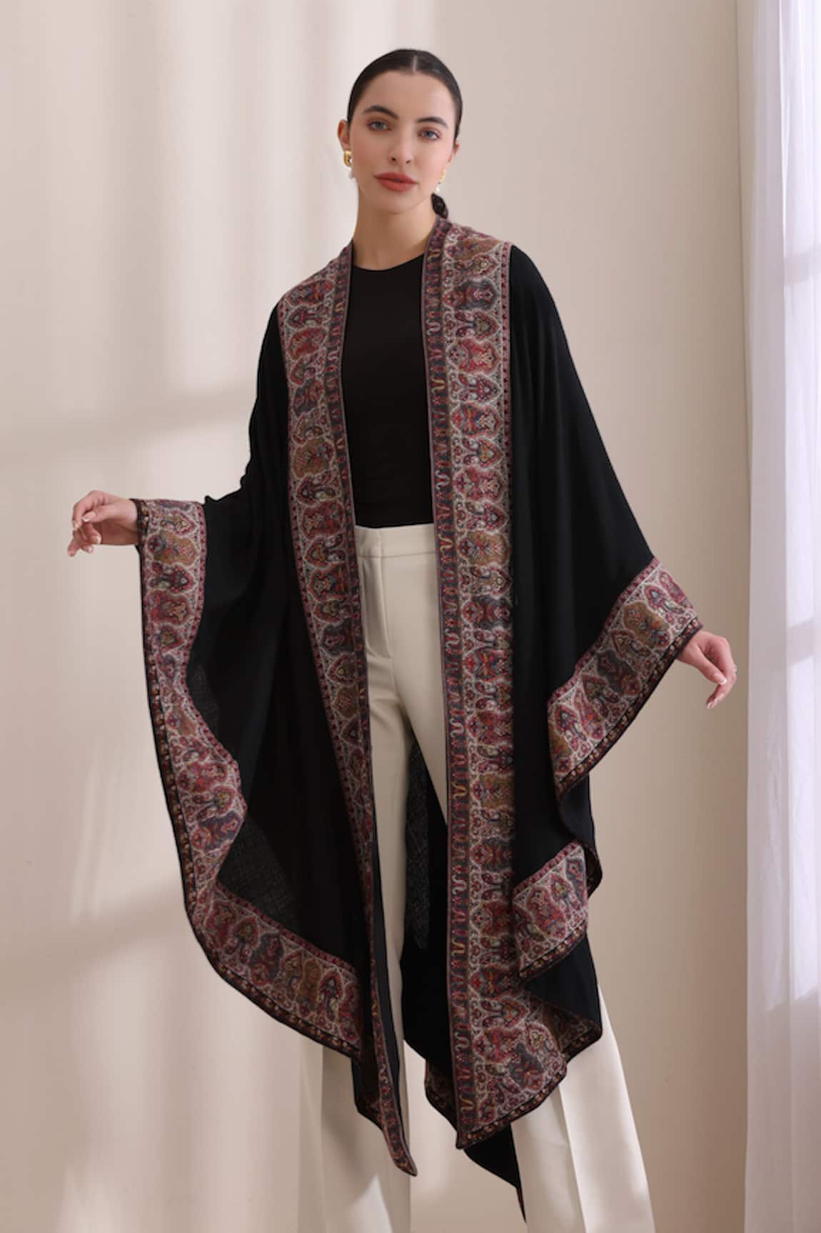 Dusala Chitra Woven Cape
