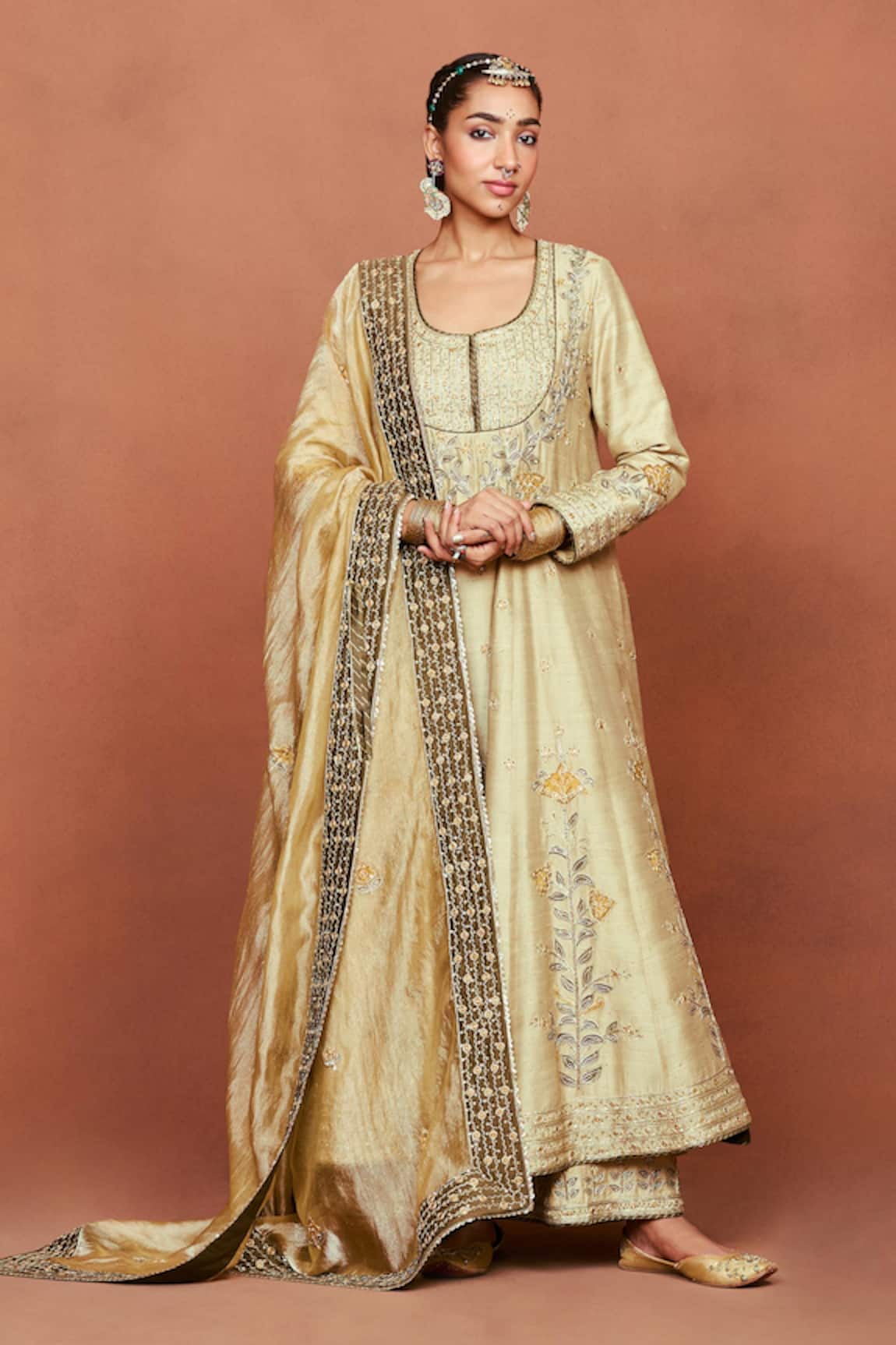 Sue Mue Zulekha Dori Embroidered Anarkali Set