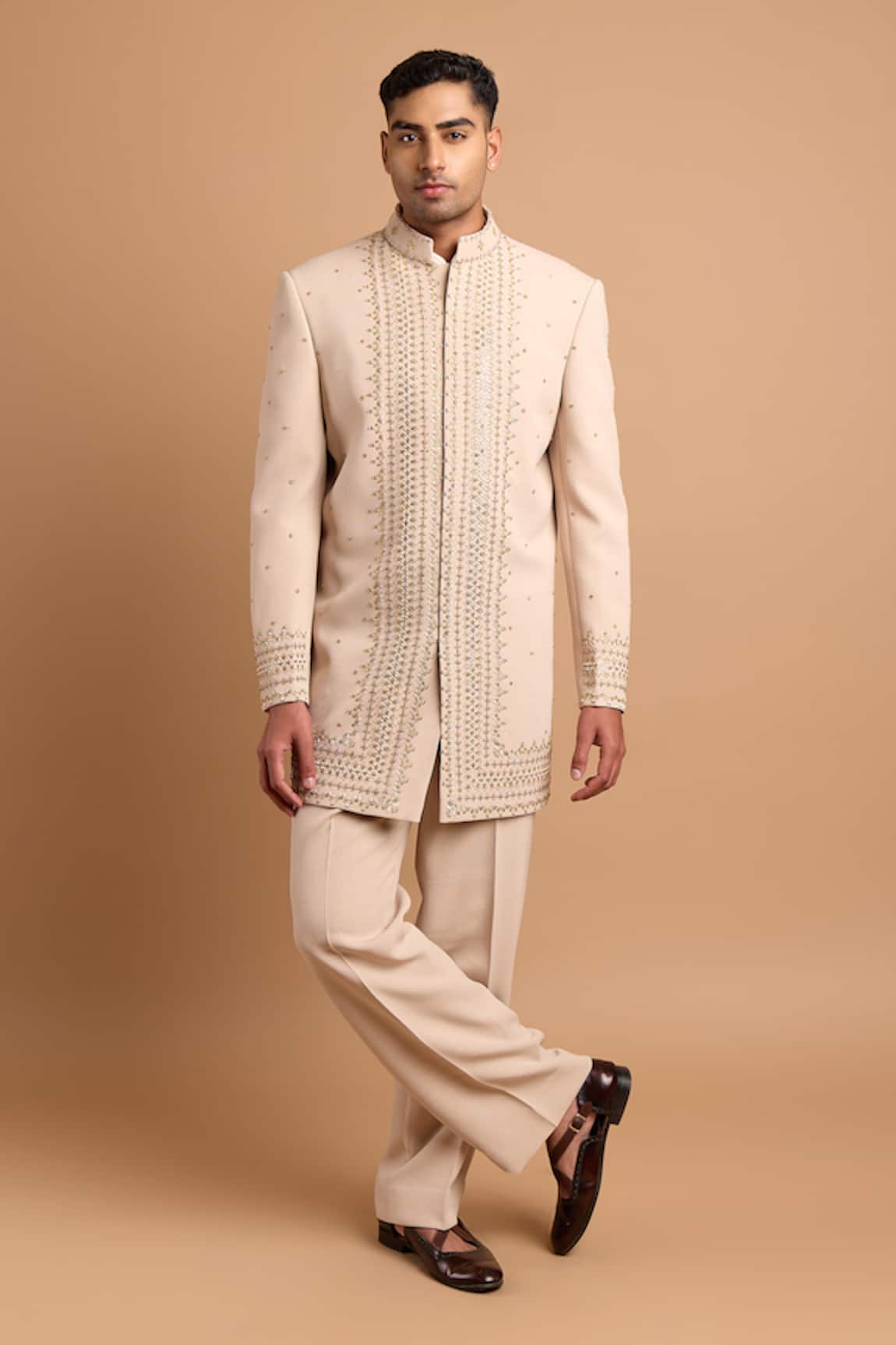 Rohit Doshi Embellished Bandhgala & Pant Set