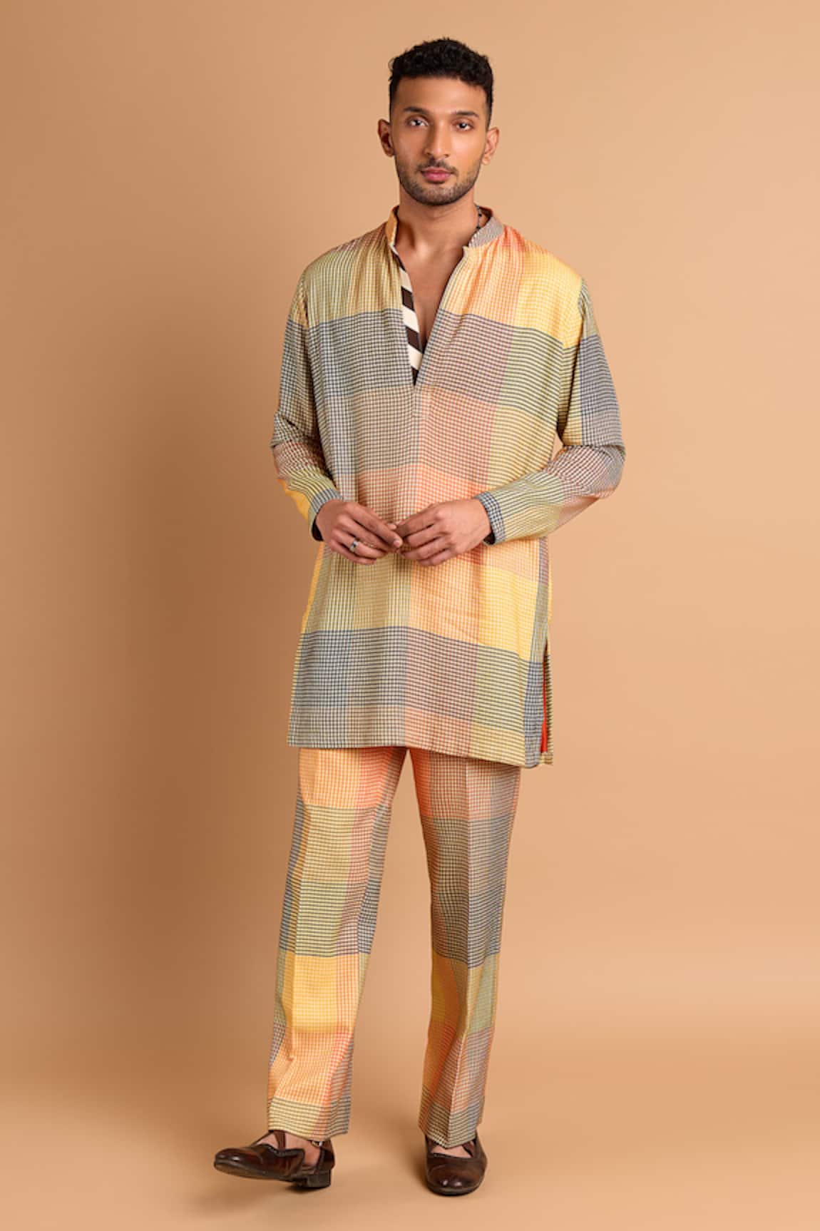 Rohit Doshi Printed Kurta & Pant Set