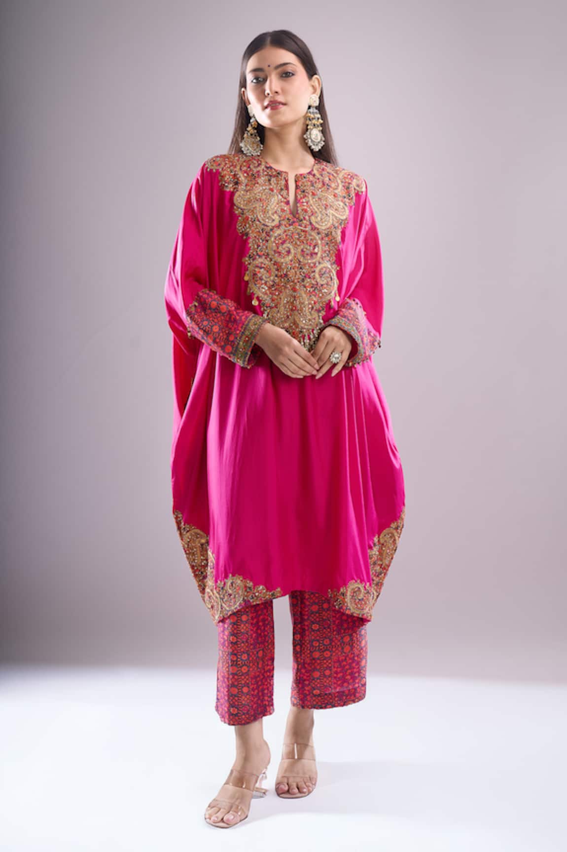 Debyani + CO Pitta Work Kaftan & Pant Set 